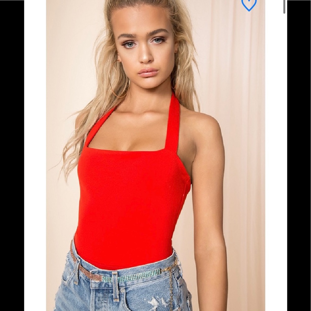 Superdown Reece Halter Body Suit | Medium